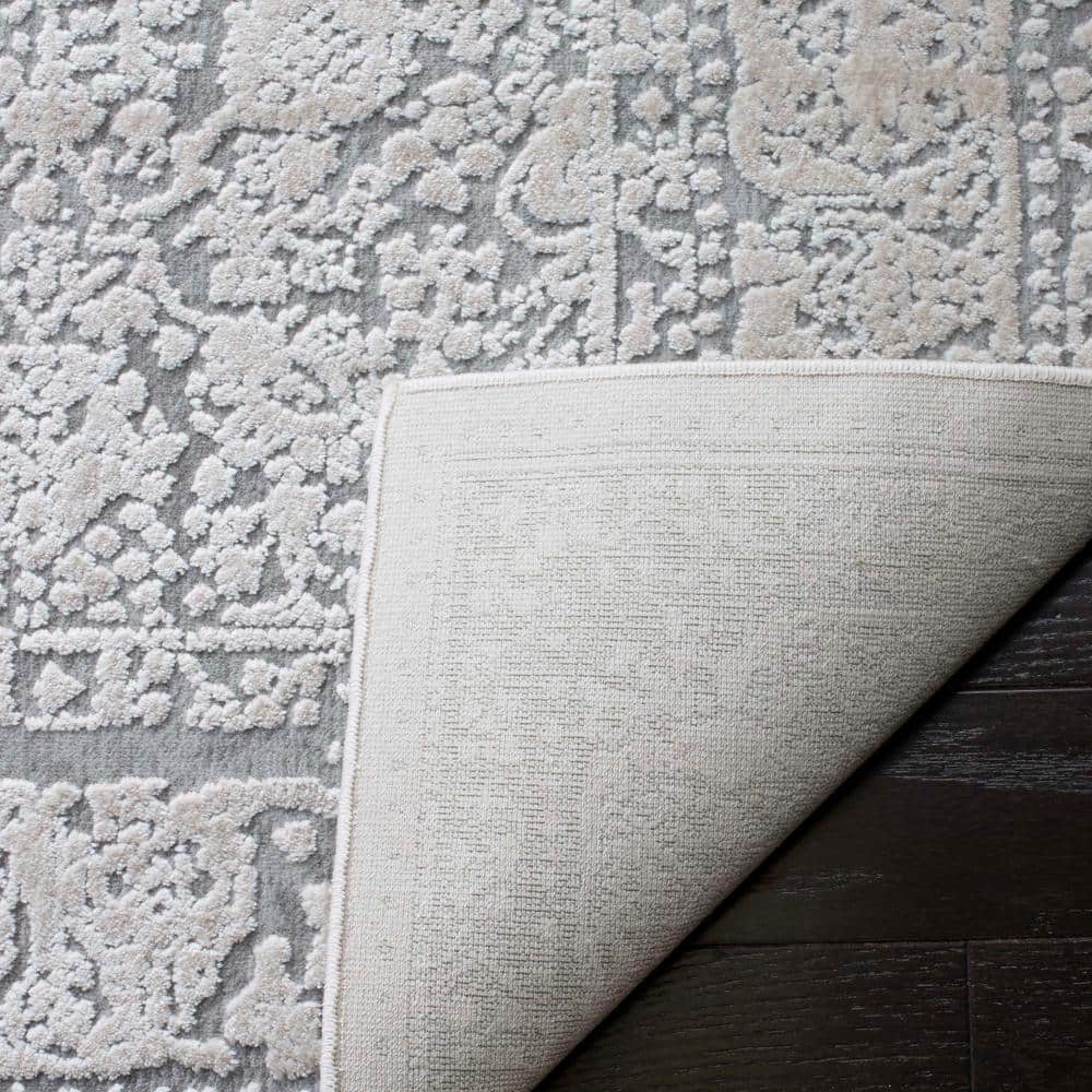 Reflection Beige/Cream 9 ft. x 12 ft. Border Distressed Area Rug - thumbnail 6