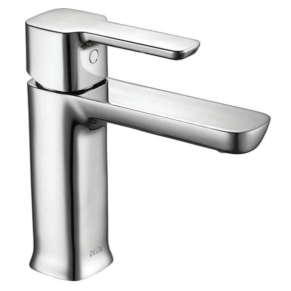 Delta Modern Single Hole Single-Handle Project-Pack Bathroom Faucet in Chrome