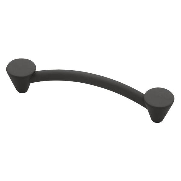 Liberty 4 in. (102mm) Center-to-Center Matte Black Cone End Bar Pull