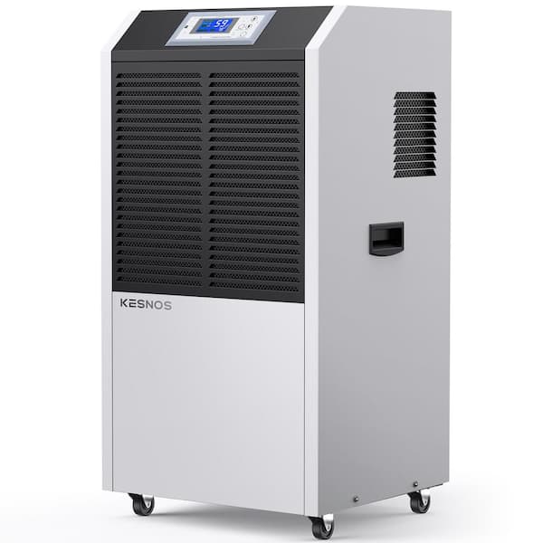 KESNOS 232-Pint Large Off-Capacity Large Industrial Commercial Smart Dehumidifier, Bucketless, for 8000 sq. ft, White