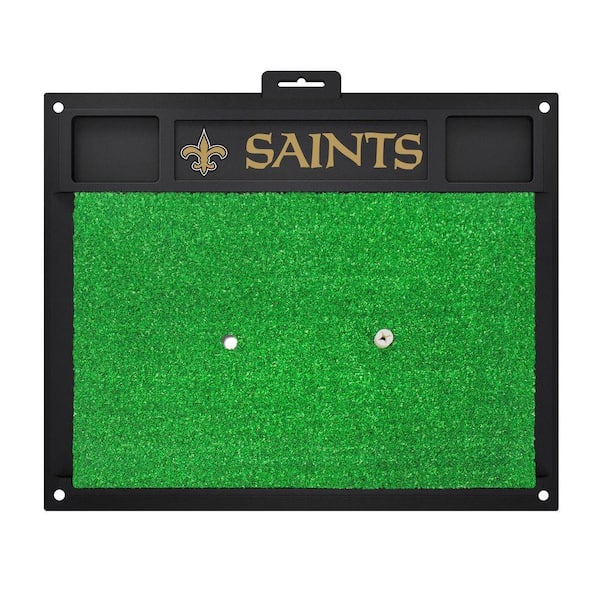 Unbranded NFL New Orleans Saints 17 in. x 20 in. Golf Hitting Mat