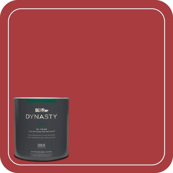 BEHR DYNASTY 1 qt. #S-G-160 California Poppy Semi-Gloss Exterior Stain-Blocking Paint & Primer