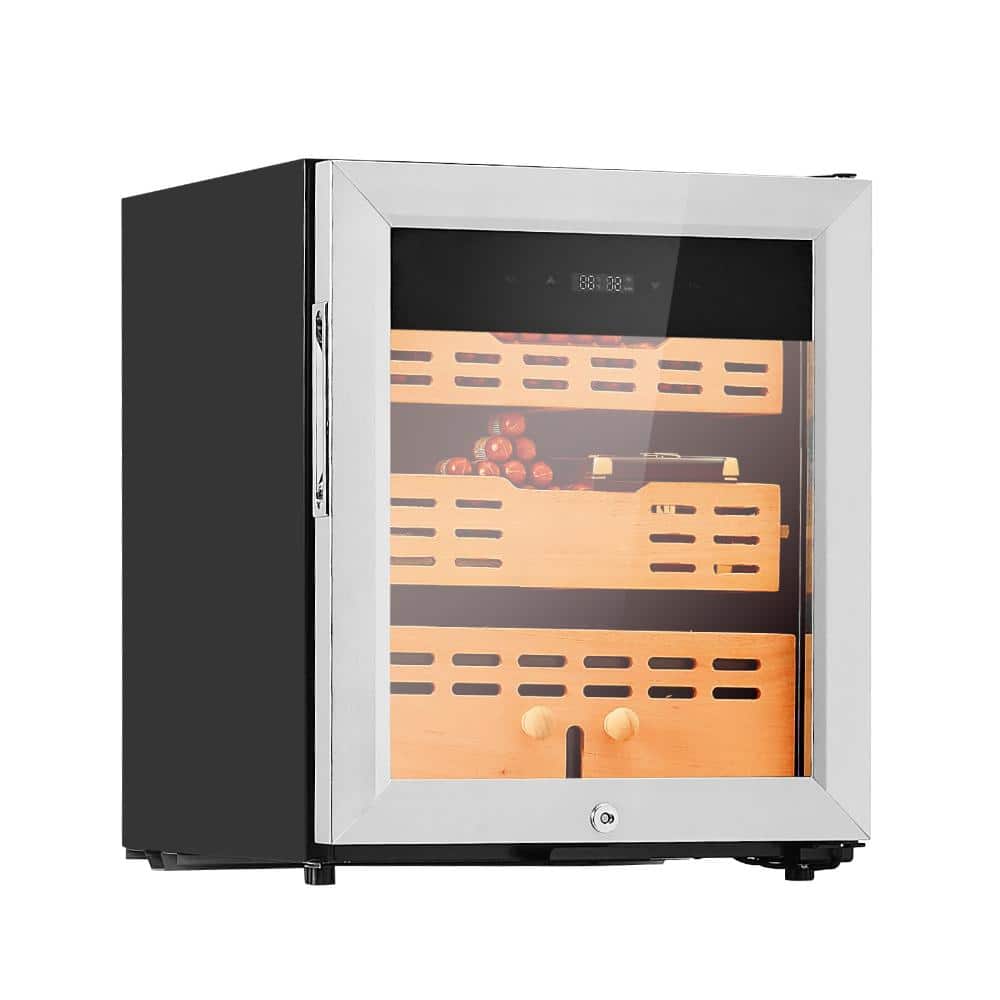 Electric Cigar Humidor Cabinet, 50L 300-Count Compressor Cooling, Temperature and Humidity, Spanish Cedar, 2 Tiers price history on PriceWatchPro