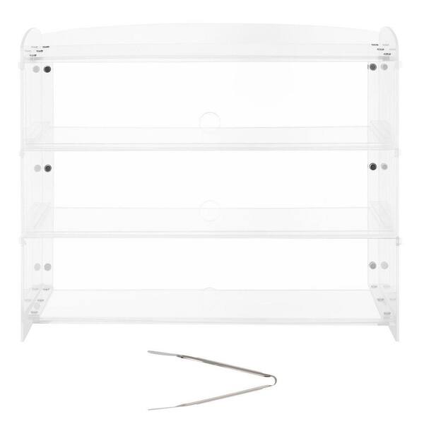 Bakery Display Case, 3-Tier Commercial Countertop Pastry Display Case, Clear Acrylic Bread Box, 19 x 9.1 x 15 in.
