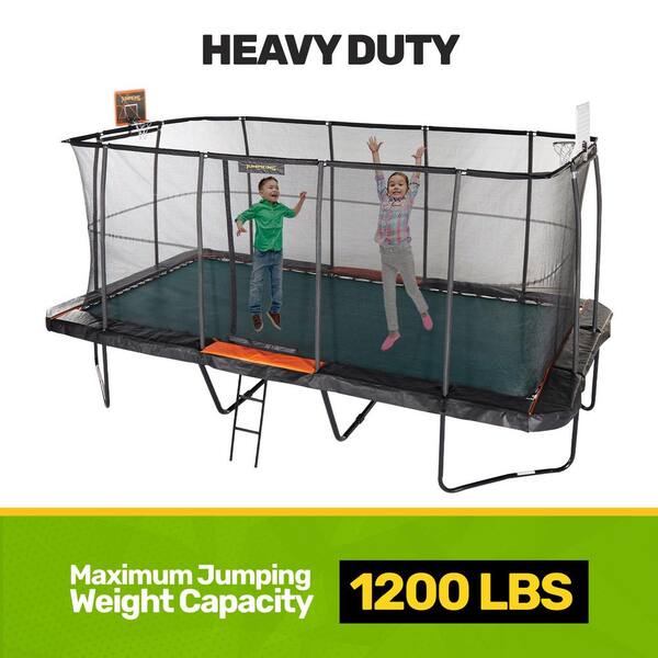 JUMPKING Pro-Series 10 ft. x 18 ft. Rectangle Trampoline with