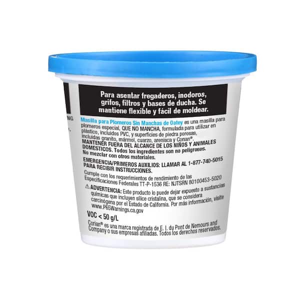 Oatey Stain-Free White Plumbers Putty
