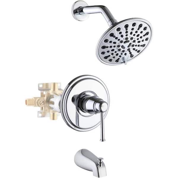 16 GAUGE SINKS Roxy 12.01 in. W 3 Jet Shower Tower in Chrome 16GS-36213