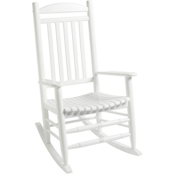 white rocking chair
