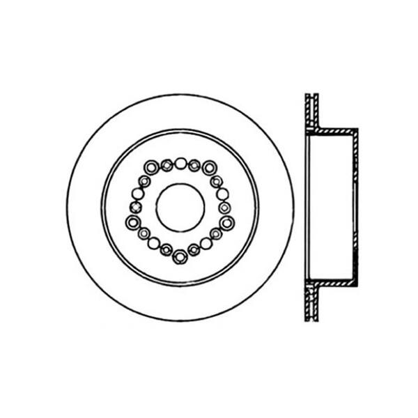 Centric Parts Disc Brake Rotor 1992-1998 Lexus SC300 3.0L