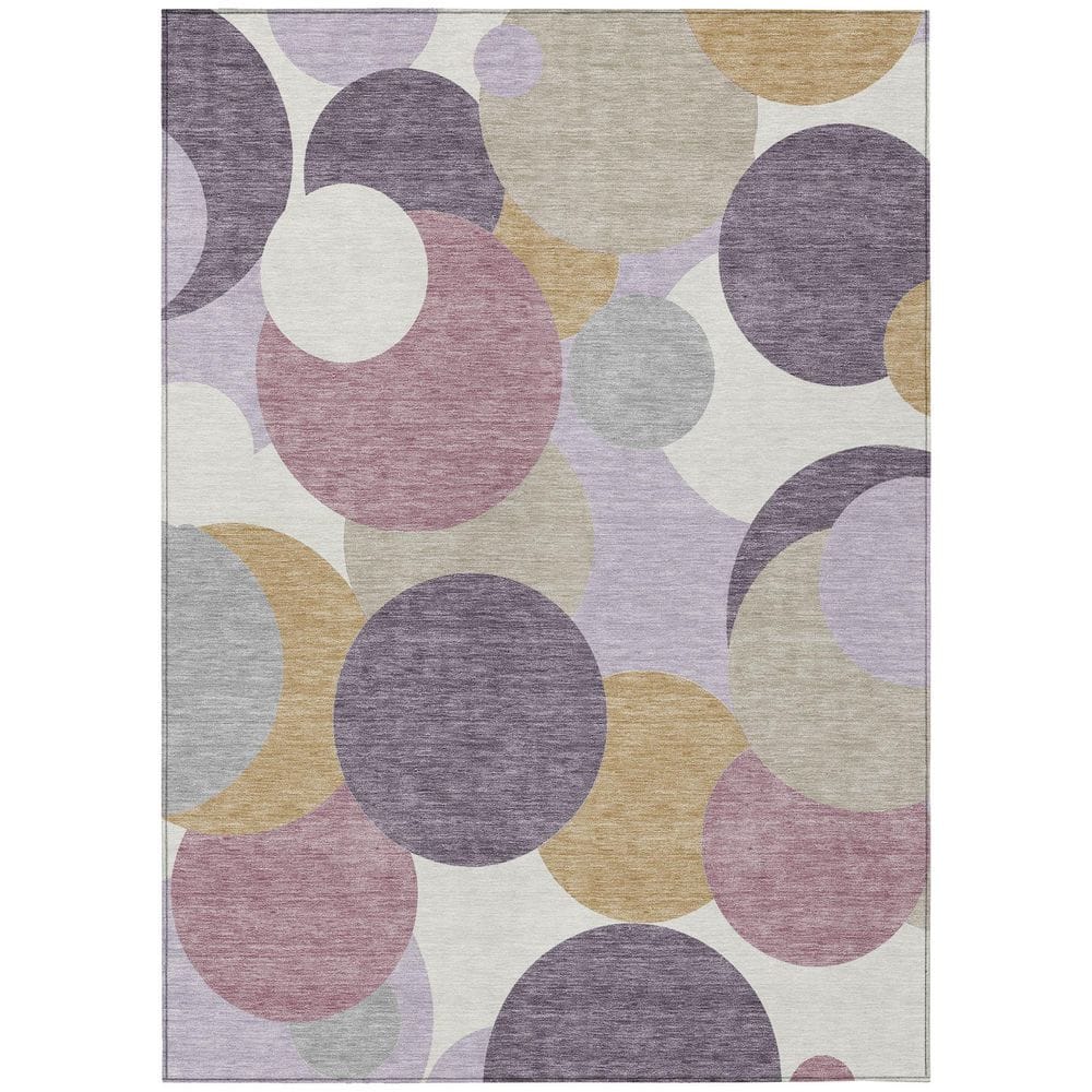 Chantille Machine Washable Indoor/Outdoor Abstract ACN2905 Plum 8 ft. x 10 ft. Area Rug price history on PriceWatchPro