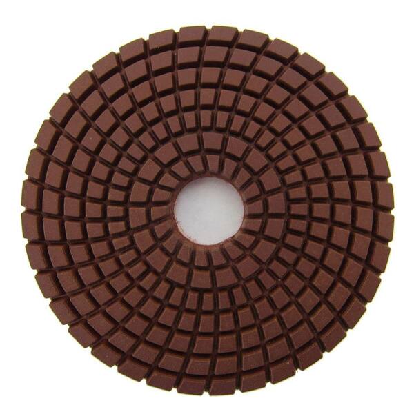 Archer USA 4 in. #400 Grit Wet Diamond Polishing Pad for Stone