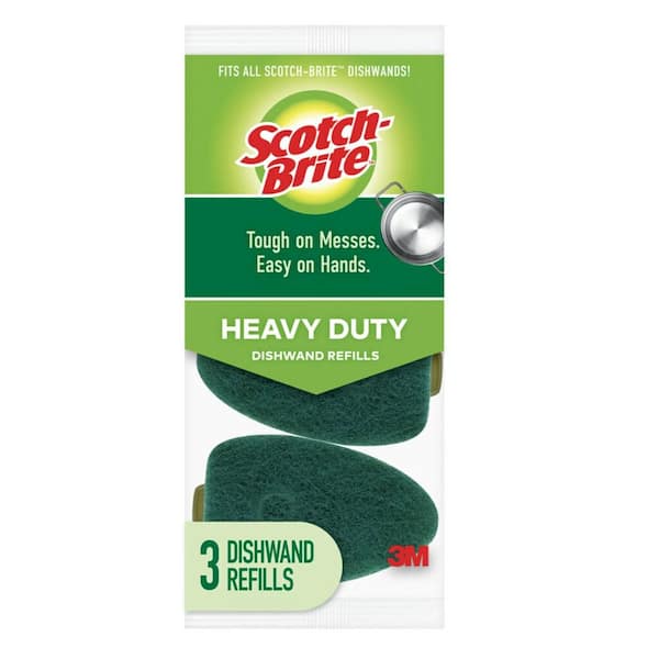 Scotch-Brite® Heavy Duty Dishwand Refills 481-7-RSC, 7/2 > Handled Brushes,  Pads & Refills > Industrial General Store
