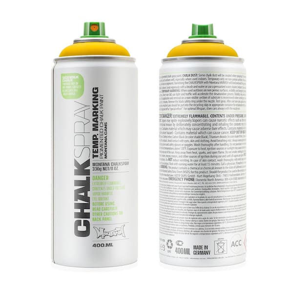 MONTANA 11 oz. Yellow Chalk Spray Paint