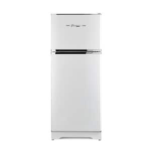 Off-Grid Classic Retro 27.2 in. 14 cu. ft. Retro Propane Top Freezer Refrigerator in Marshmallow White