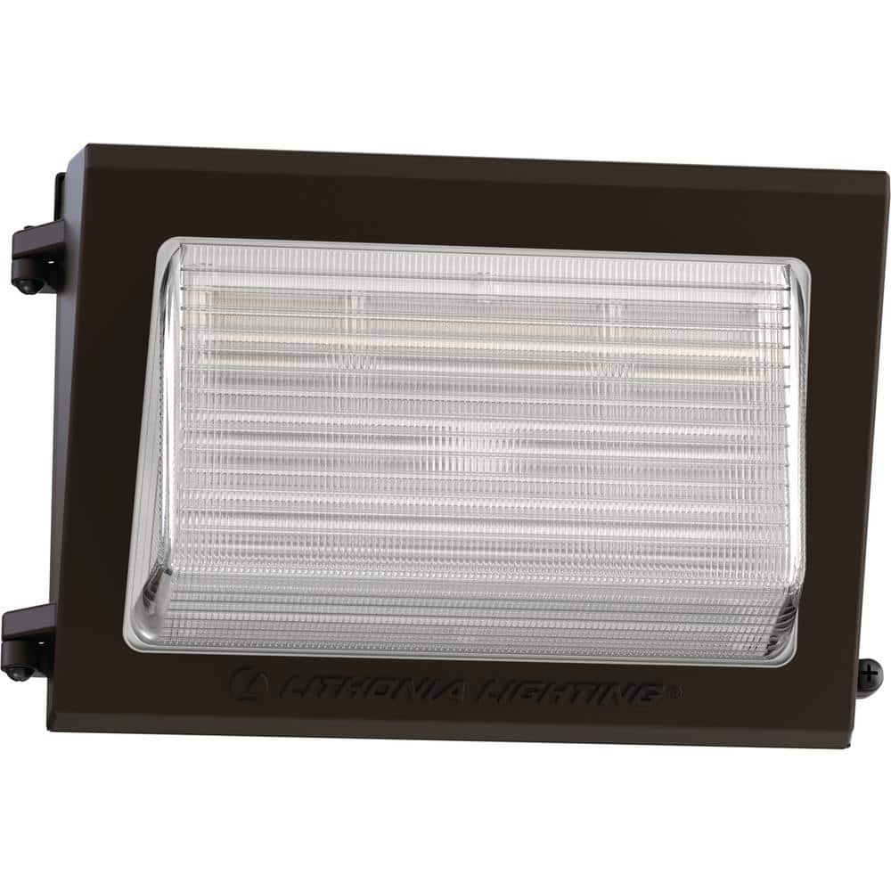 Dark Bronze Dimmable LED Wall Pack with Adjustable Lumen Output