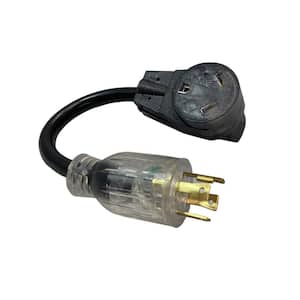 Color Connect 10/3 SJTW 120-Volt 1 ft. L 30 Amp Generator Extension Cord