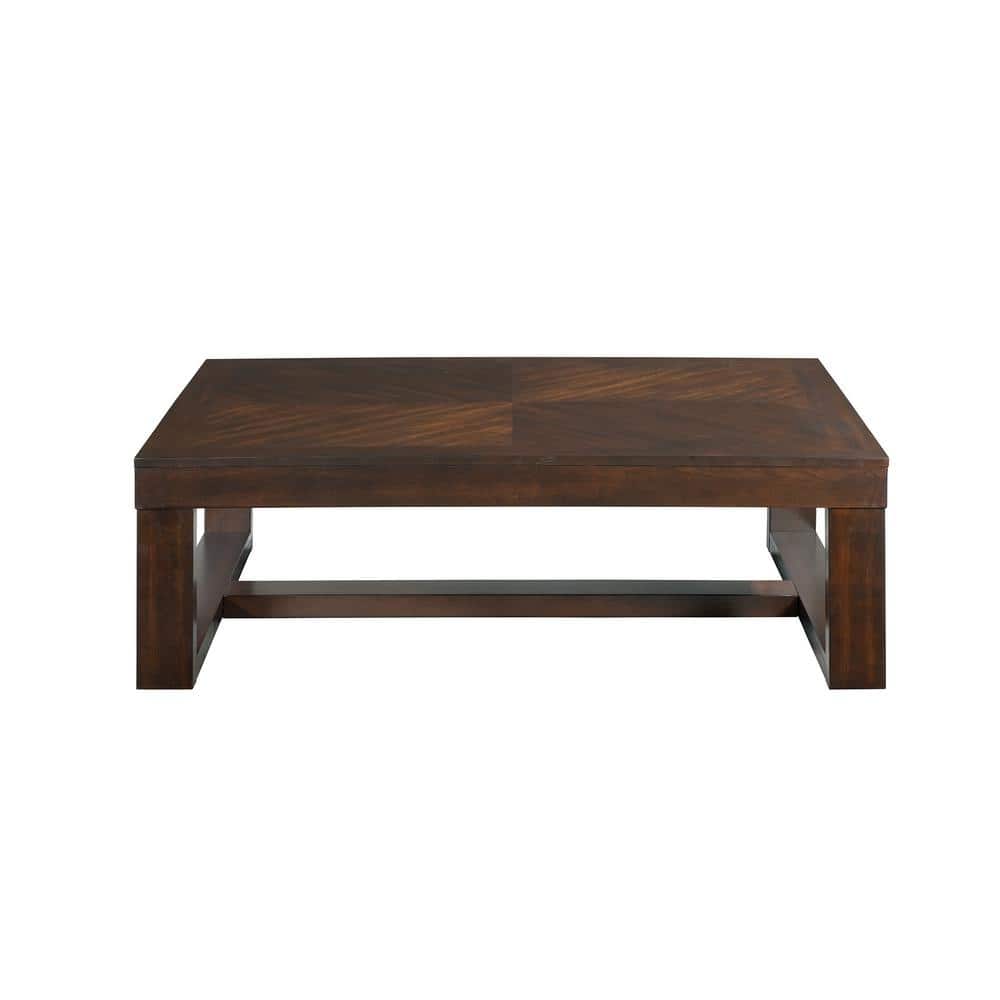 Drew 52'' Warm Cherry Rectangular Wood Coffee Table