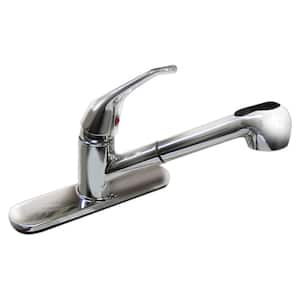 Dominion Single-Handle Pull-Out Sprayer Kitchen Faucet in Chrome