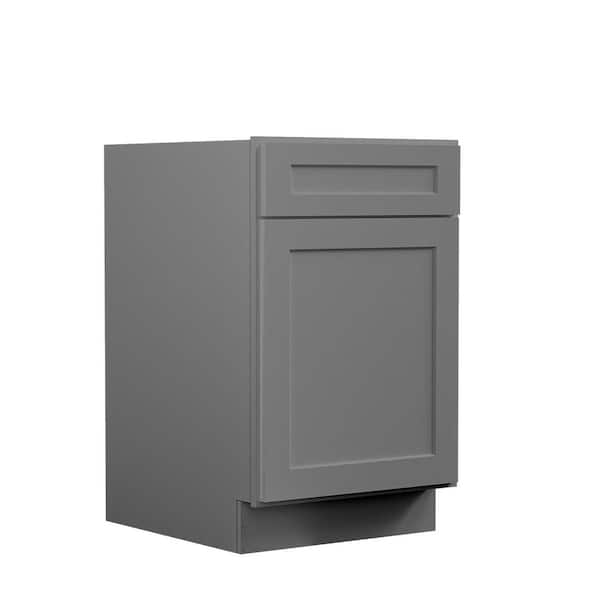 Hausvita 21 in. W x 24 in. D x 34.5 in. H Ready to Assemble Plywood Base Kitchen Cabinet in Shaker Grey