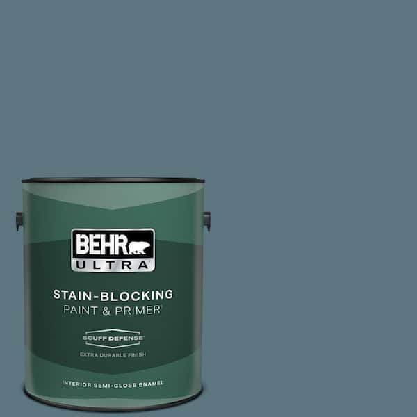 BEHR ULTRA 1 gal. #530F-6 Heron Extra Durable Semi-Gloss Enamel Interior Paint & Primer