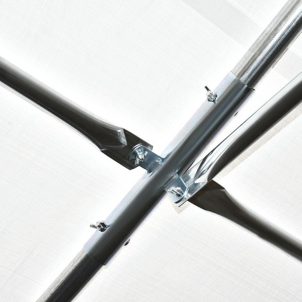 Outsunny 40' x 20' White Steel Frame Party Tent