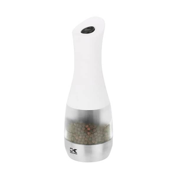 KALORIK Contempo Stainless Steel Pepper Grinder in White