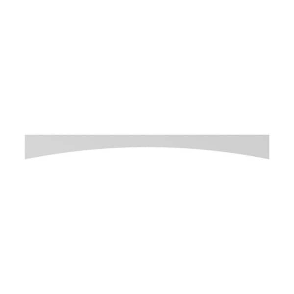 60 in. W x 6 in. H x 0.75 in. D in White Shaker Valance