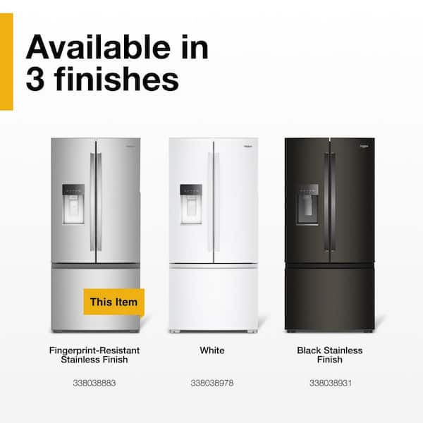 Whirlpool 36 in. 23 cu. ft. Counter Depth French Door Refrigerator
