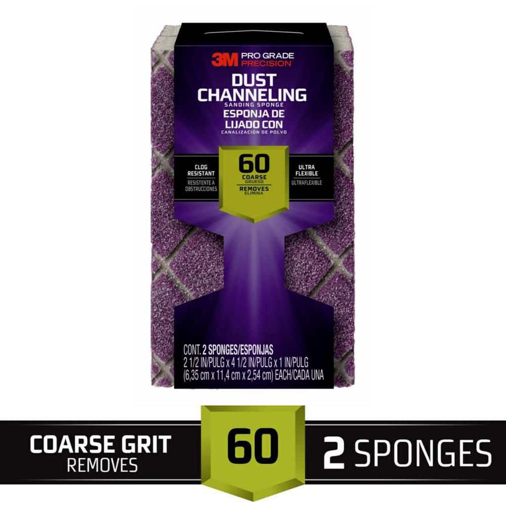 Pro Grade Precision 2-1/2 in. x 4-1/2 in. x 1 in. 60 Grit Coarse Ultra Flex