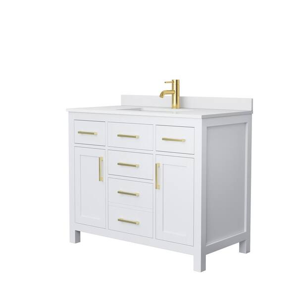 Wyndham Collection Beckett 42 in. W x 22 in. D x 35 in. H Single Sink