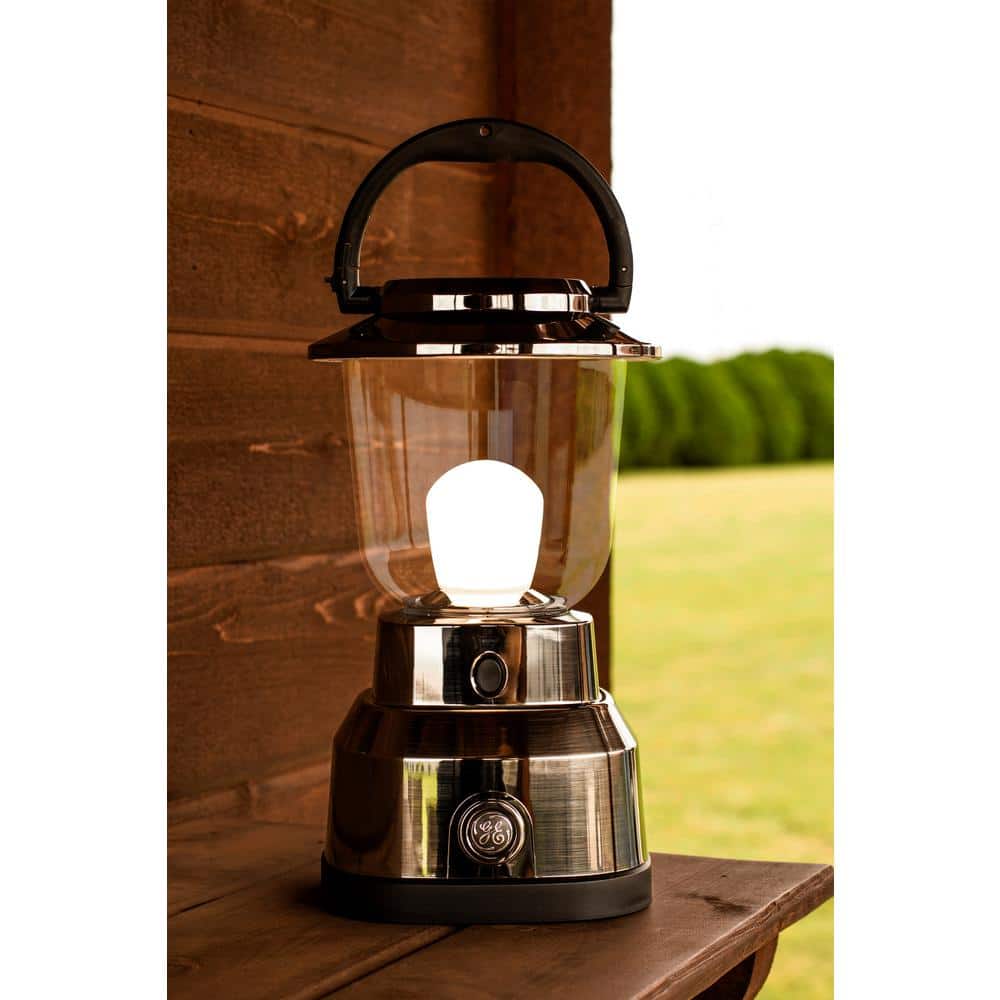 Nickel-Plated Water-Resistant Dimmable LED Lantern