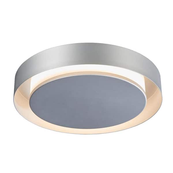 VONN Lighting Talitha Collection 16 in. Silver/Nickel LED Modern Halo Ceiling Fixture
