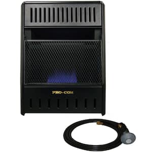 14 in. Vent-Free Propane Gas Wall Heater with Thermostat Control, 10000 BTU, Heats Up to 300 sq. ft.