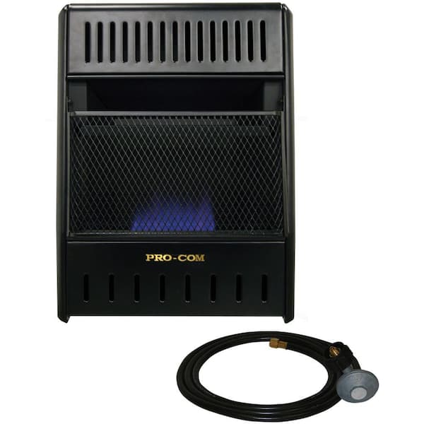 ProCom 14 in. Vent-Free Propane Gas Wall Heater with Thermostat Control, 10000 BTU, Heats Up to 300 sq. ft.