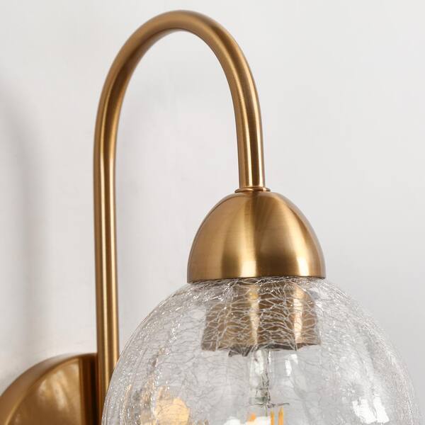Crackle glass wall sconce hotsell