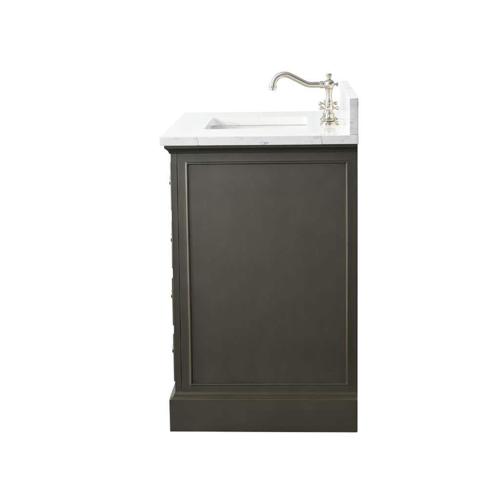 Thompson 36'' Silver Gray Freestanding Bathroom Vanity