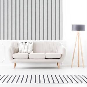 Stripe Flat White Removable Wallpaper