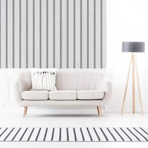 Stripe Flat White Removable Wallpaper Sample