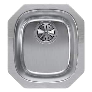 Lustertone 14in. Undermount 1 Bowl 18 Gauge  Stainless Steel Sink Only and No Accessories
