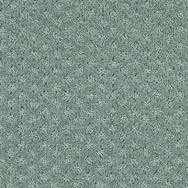 Lifeproof with Petproof Technology Transcends Time Ocean Spray Green 39 oz. Triexta Pattern Installed Carpet
