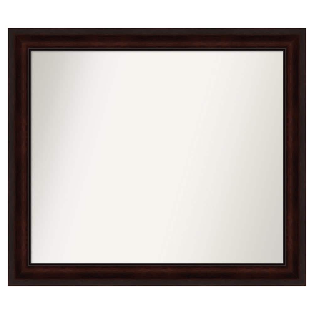 Coffee Bean Brown 37.25 in. x 32.25 in. Custom Non-Beveled Satin Recycled Polystyrene Framed Vanity Wall Mirror price history on PriceWatchPro