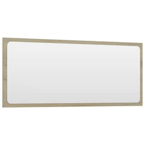 35.4 in. W x 14.6 in. H Rectangular Wood Framed Wall Mount Modern Decor Bathroom Vanity Mirror