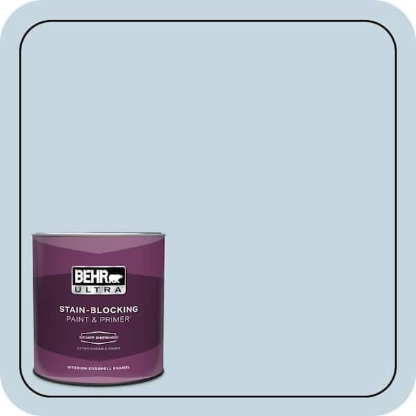 BEHR ULTRA 1 qt. #S510-1 Prairie Sky Extra Durable Eggshell Enamel Interior Paint & Primer