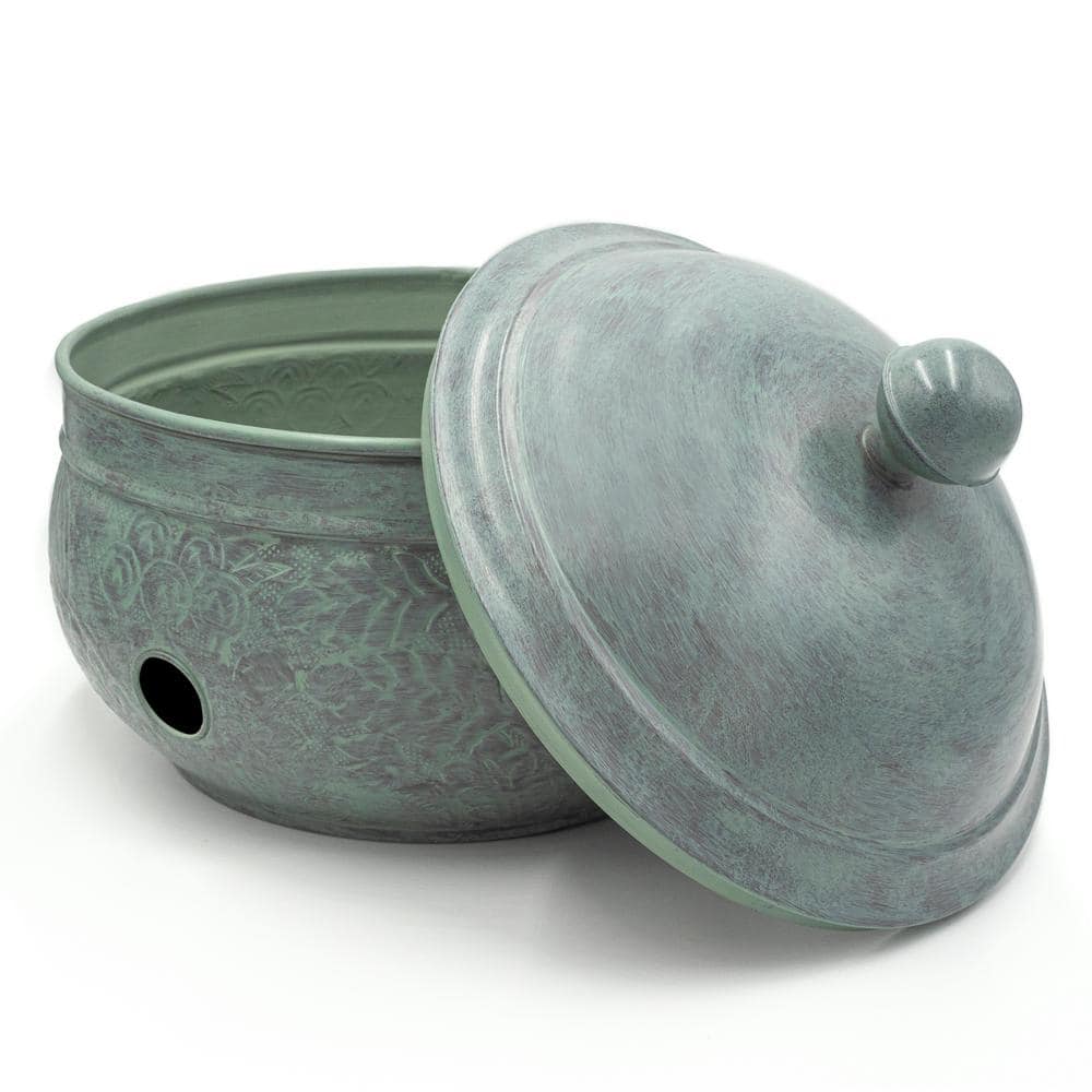 Key West Blue Verde Steel Hose Pot with Lid