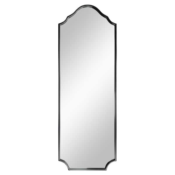 Clermont Vintage Black 21 in. x 64 in. Steel Framed Floor Mirror