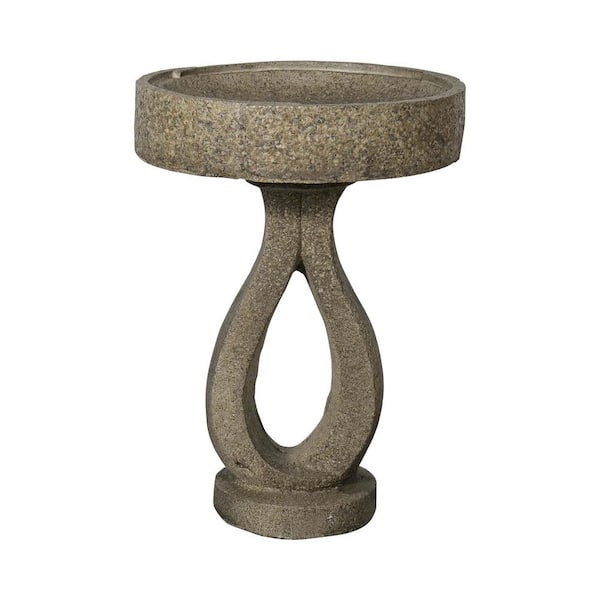 21.8 in. H Modern Pedestal Bird Bath, Elegant Weather-Resistant Outdoor Birdbath for Garden, Patio, Backyard Decor