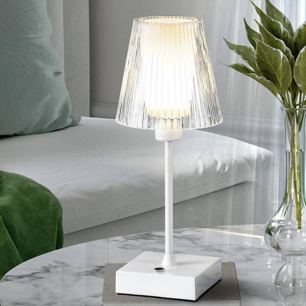 Rockefeller Sparkle Cordless Table Lamp: Modern Acrylic Iron