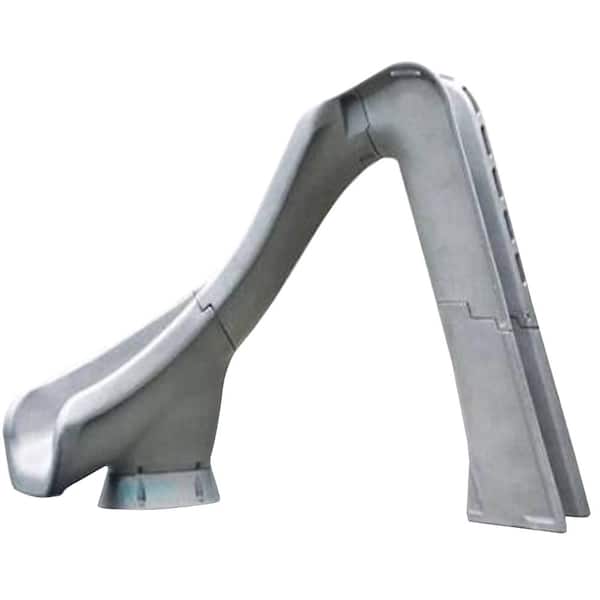 Typhoon Gray Granite Left Curve Pool Slide