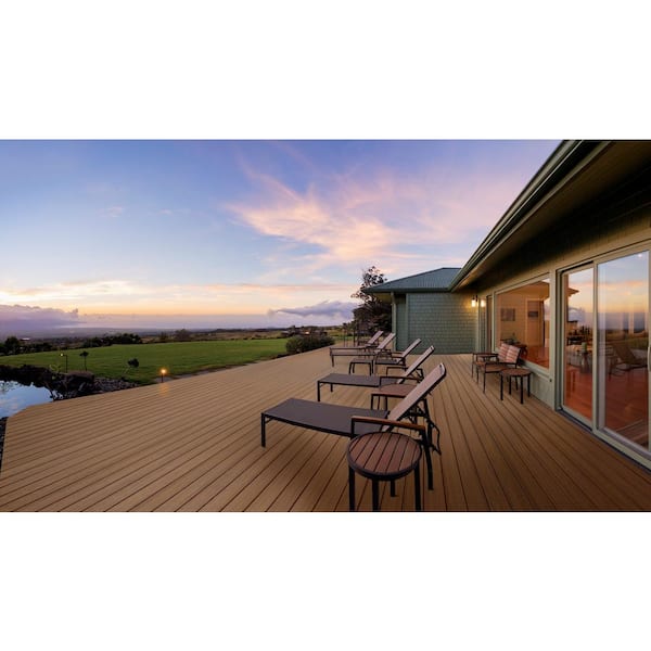 TimberTech Reserve 1/2-in x 12-in x 12-ft Composite Antique Leather Fascia Deck Board (Actual Size: 0.5-in x 12-in)