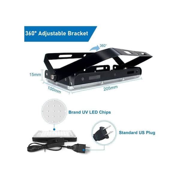 BeamBox 50W Black Finish Plug-In Integrated LED Landscape Flood